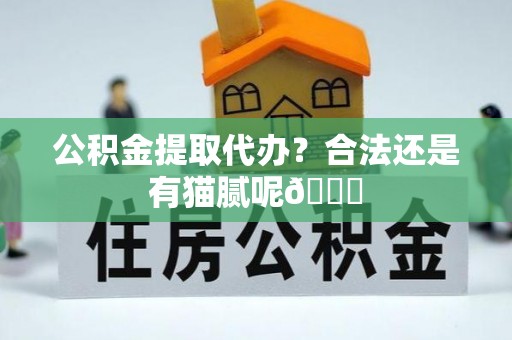 宝安公积金提取代办？合法还是有猫腻呢😏